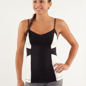 Lululemon Elongate Tank Black Polar Cream 4